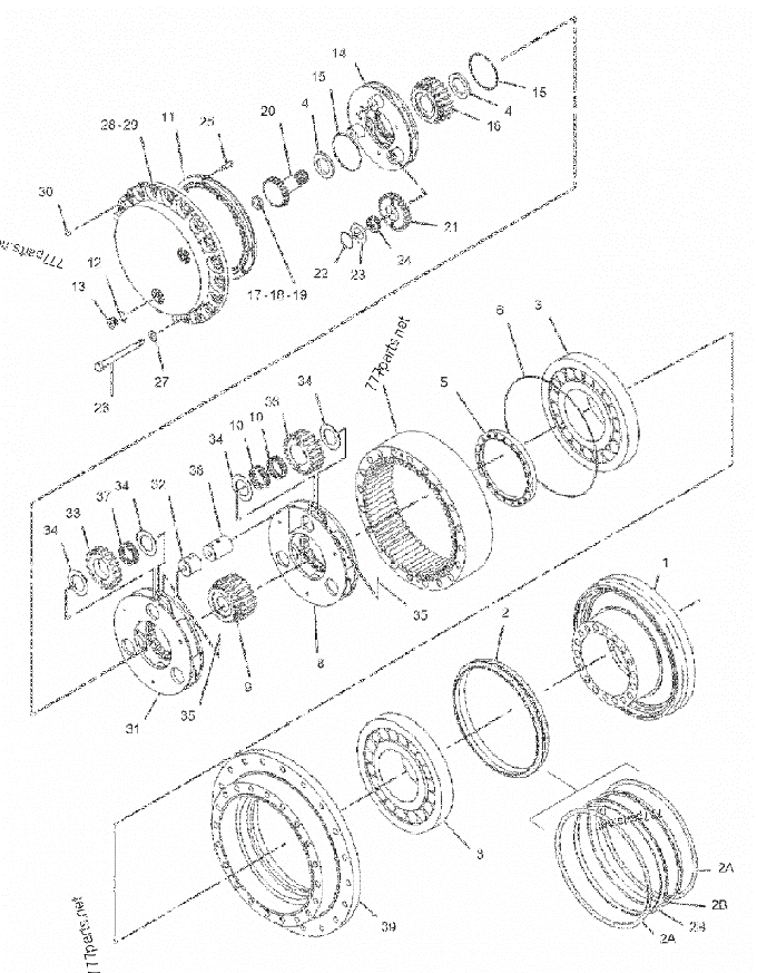 Repalcement EC360 Volvo Excavator Travel Motor Excavator Spare Parts