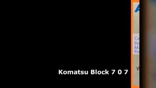 บล็อกรถขุดโคมัตสุ 7-0-7 PC70-8