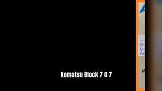บล็อกรถขุดโคมัตสุ 7 0 7 PC70-8