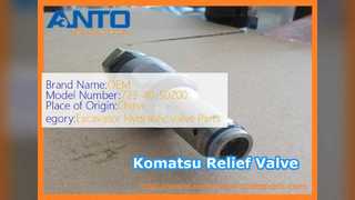 Komatsu PC200-6 Relief Valve 723-40-50200 ชิ้นส่วนรถขุดใหม่