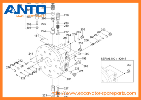 XKAH-01077 HCE Seal Kit Hyundai Excavator Travel Motor Parts สําหรับ R250LC7A R250LC-7