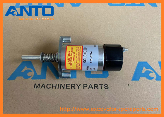 1255774 125-5774 Shutoff Solenoid Fit Track อุปกรณ์ส่วนเครื่องยนต์ 3306 3306B 3306C 3406B 3406C