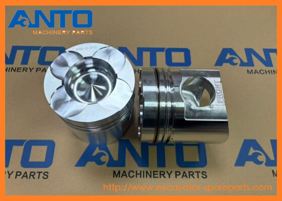 6150-31-2112 6150-31-2110 6150-31-2111 Piston Assy KOMATSU Excavator Engine Parts Fit For 6D125
