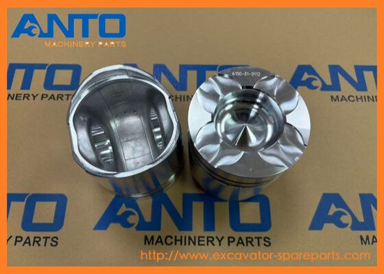 6150-31-2112 6150-31-2110 6150-31-2111 Piston Assy KOMATSU Excavator Engine Parts Fit For 6D125