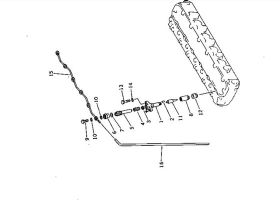 6136-71-5310 ท่อหัวฉีดน้ำมันเชื้อเพลิงสำหรับ Komatsu Engine S6D105