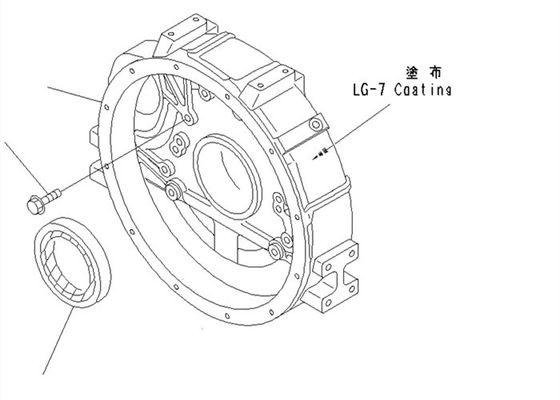 ซีลหลัง 6140-21-1341 PC100-6 4D95 Komatsu Excavator อะไหล่