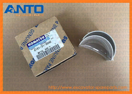 6151-31-3040 6150-31-3040 Conrod Bearing Metal Assy สำหรับชิ้นส่วนเครื่องยนต์ Komatsu 6D125