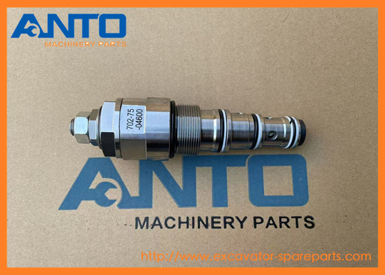 702-75-04600 702-75-04601 วาล์วบรรเทา KOMATSU เครื่องขุดเครื่องยนต์ย้ายชิ้นส่วนสําหรับ PC300-8
